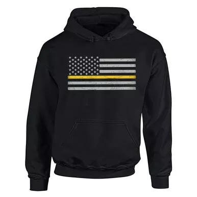 Thin Gold Line Unisex Classic Hoodie, Black