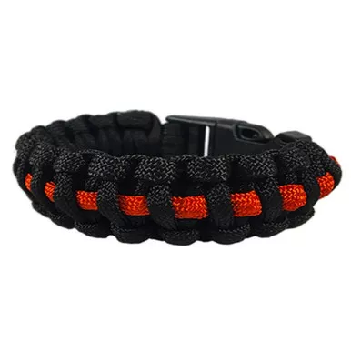 Thin Red Line Paracord Survival Bracelet