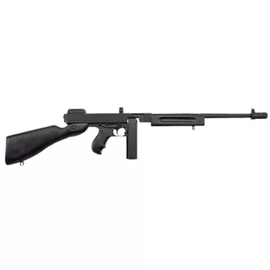 Thompson T1C 1927A-1 Commando Carbine 45 ACP Caliber with 16.50" Barrel, 20+1 Capacity (Stick), Black Parkerized Metal Finish, Black Fixed Stock Right Hand Includes Black Nylon Sling