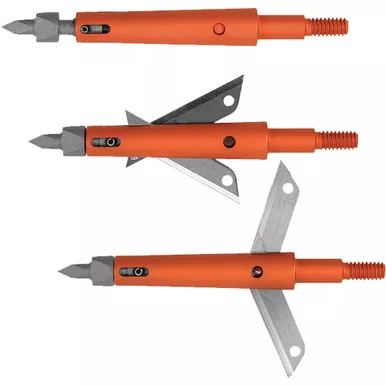 Thorn OGCOMP125-3 Archery Broadheads, 2 Blade, 125 Grain, Orange, 3 Pack
