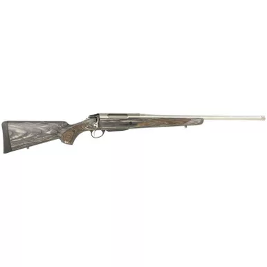Tikka JRTXG37122MT T3x Laminated Full Size 7mm PRC 3+1 22.40" Stainless Threaded Barrel, Stainless Steel Drilled & Tapped Receiver, Oil Gray Fixed Laminate Stock, Right Hand