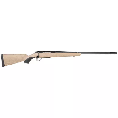 Tikka JRTXRT370 T3x Lite 7mm Rem Mag 3+1 24.30" Fluted/Threaded, Black Barrel/Rec, Black Webbed Tan Roughtech Synthetic Stock, Interchangeable Grip, Muzzle Brake