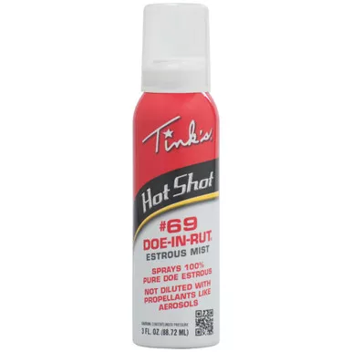 Tink's W5310 Hot Shot 69 Doe-In-Rut Estrous Mist, 3 Ounce, White
