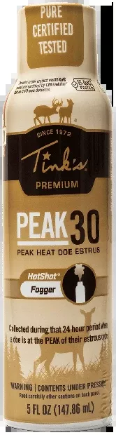 Tinks Peak30 Premium Deer Lure – Estrus Fogger 5oz. Aerosol