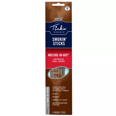 Tinks W6106 Smokin Stick Deer Attractant Doe In Estrus Scent 6 Per Pkg
