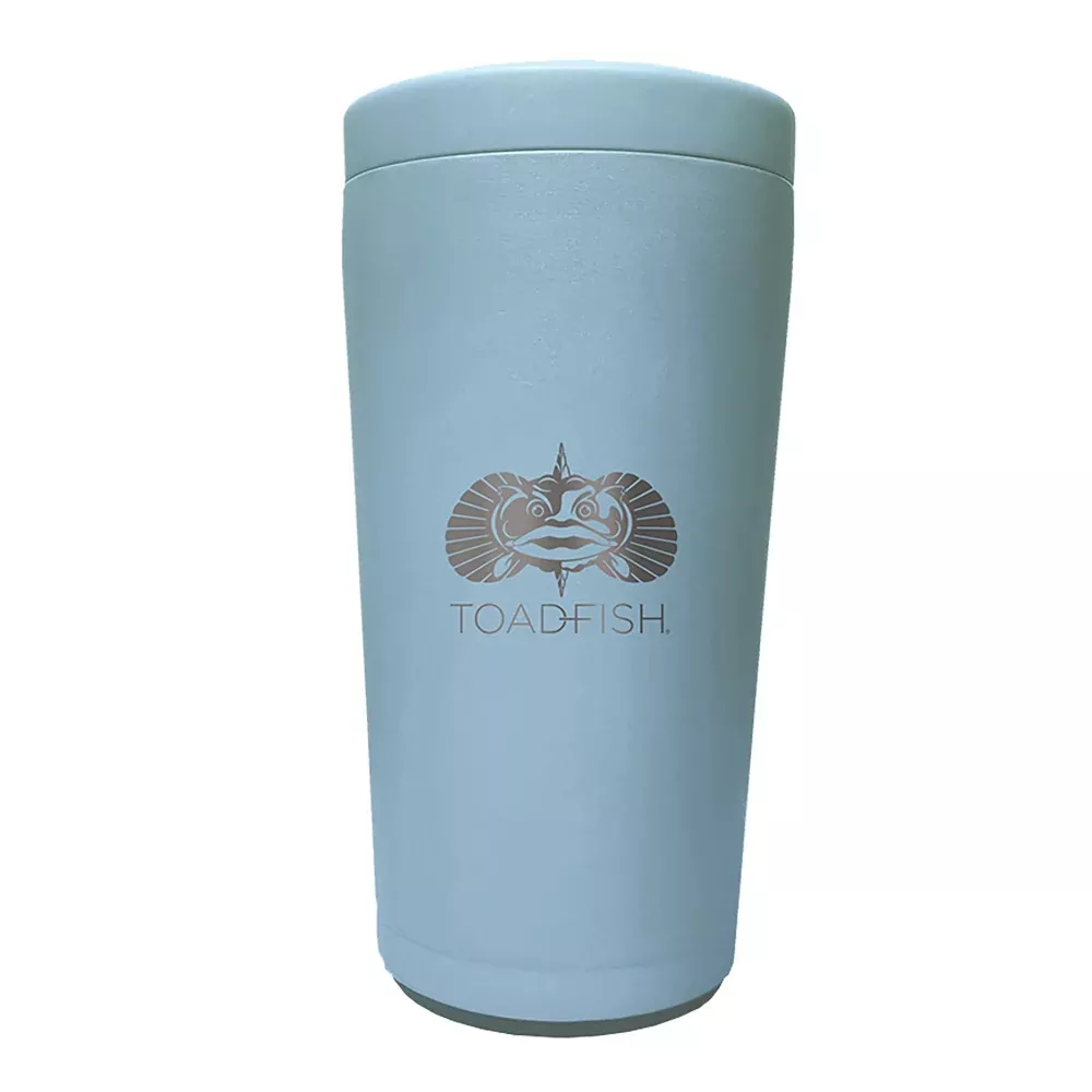 Toadfish Non-Tipping Can Cooler 2.0 – Universal Design – Light Blue
