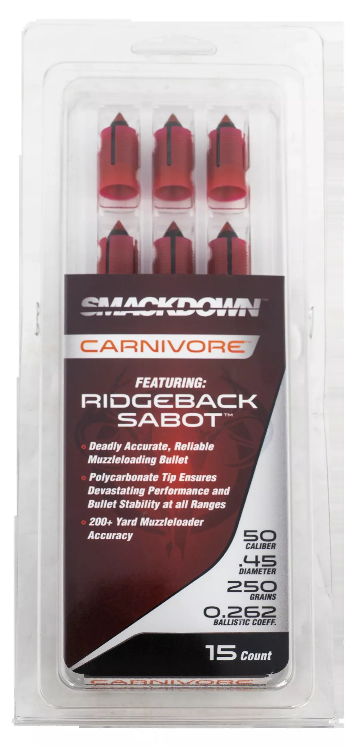 Traditions Bullets Carnivore – .50 Cal 250gr Sabot 15-pk