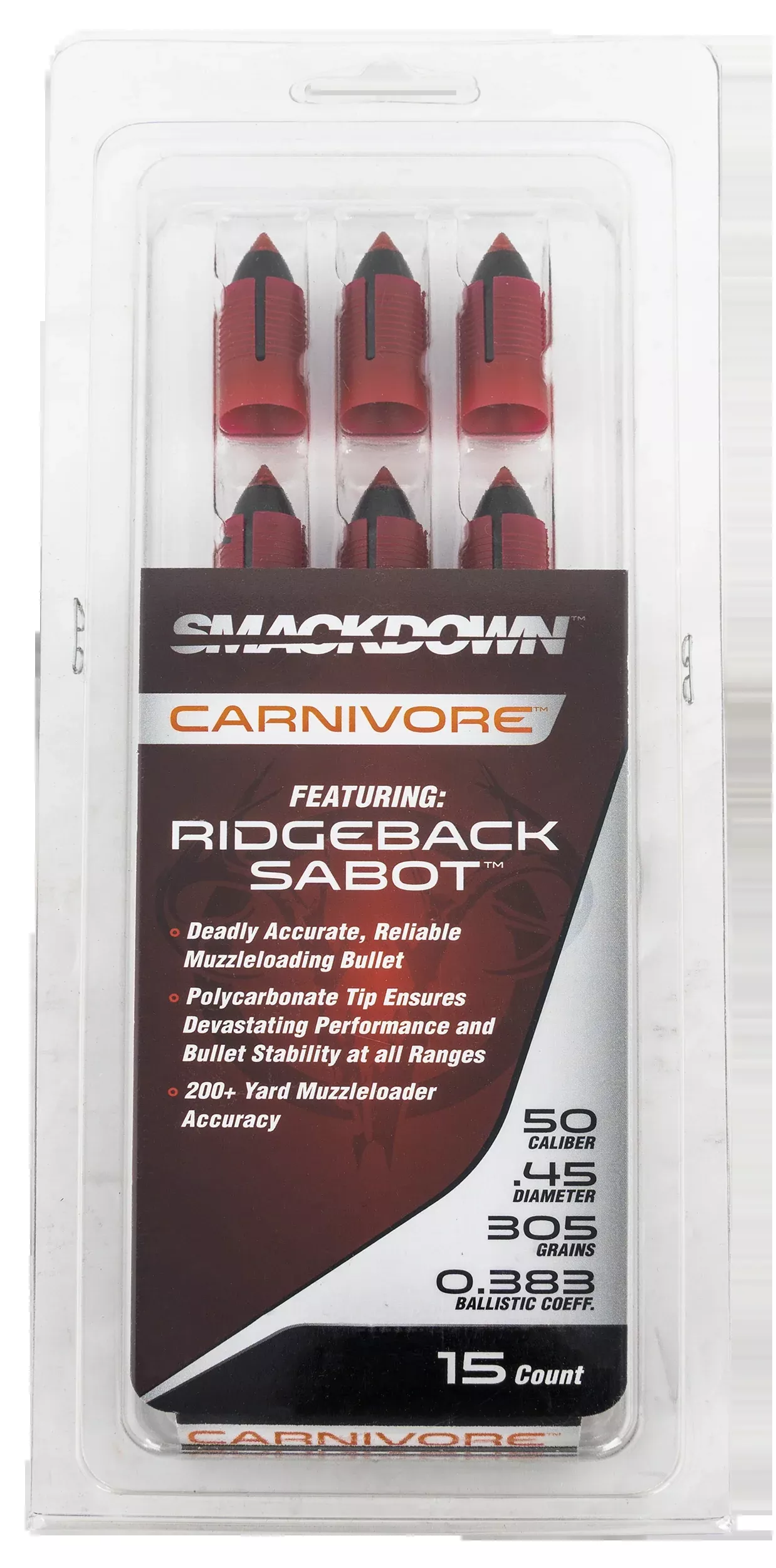 Traditions Bullets Carnivore – .50 Cal 305gr Sabot 15-pk