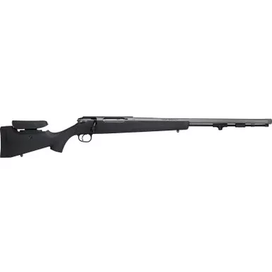 Traditions CR94660440 NitroBolt 50 Cal 24" Tungsten Cerakote Fluted Threaded Barrel, Adj Cheek Piece & LOP Black Synthetic Stock
