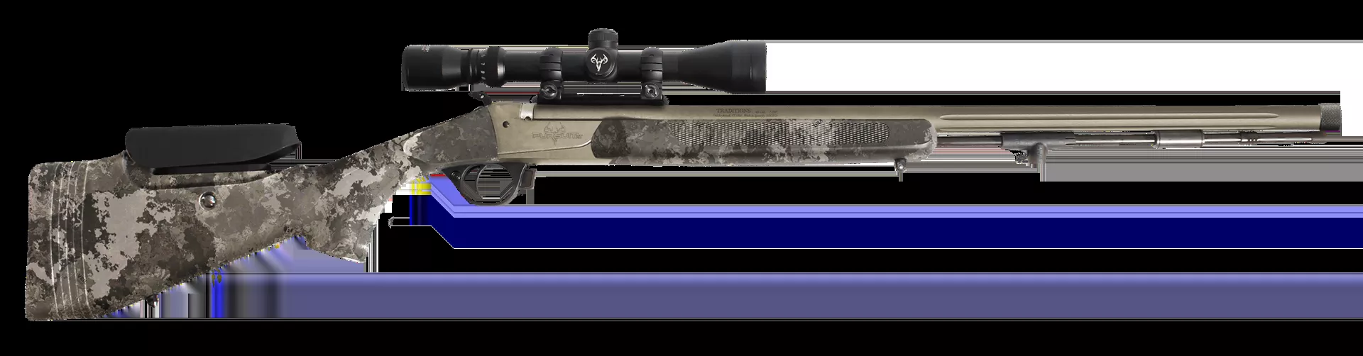 Traditions Pursuit XT Pro 50 Caliber Inline Muzzleloader 26" 3.5-10x44mm Duplex Scope Veil Alpine R53-746604534