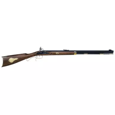 Traditions R2390801 Hawken Woodsman 50 Cal Flintlock 28" Octagonal, Blued Barrel/Rec, Hardwood Stock, Double Set Triggers, Brass Accents, Adjustable Sight