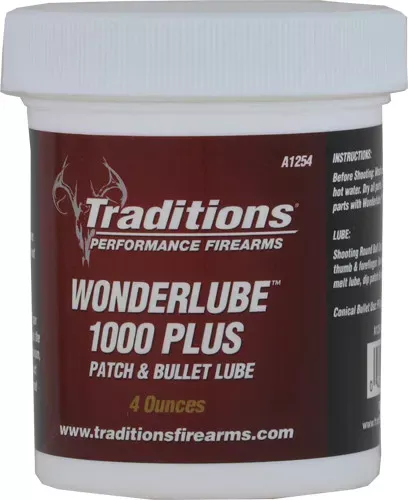 Traditions WonderLube 1000 Plus Patch and Bullet Lubricant 4 oz A1254