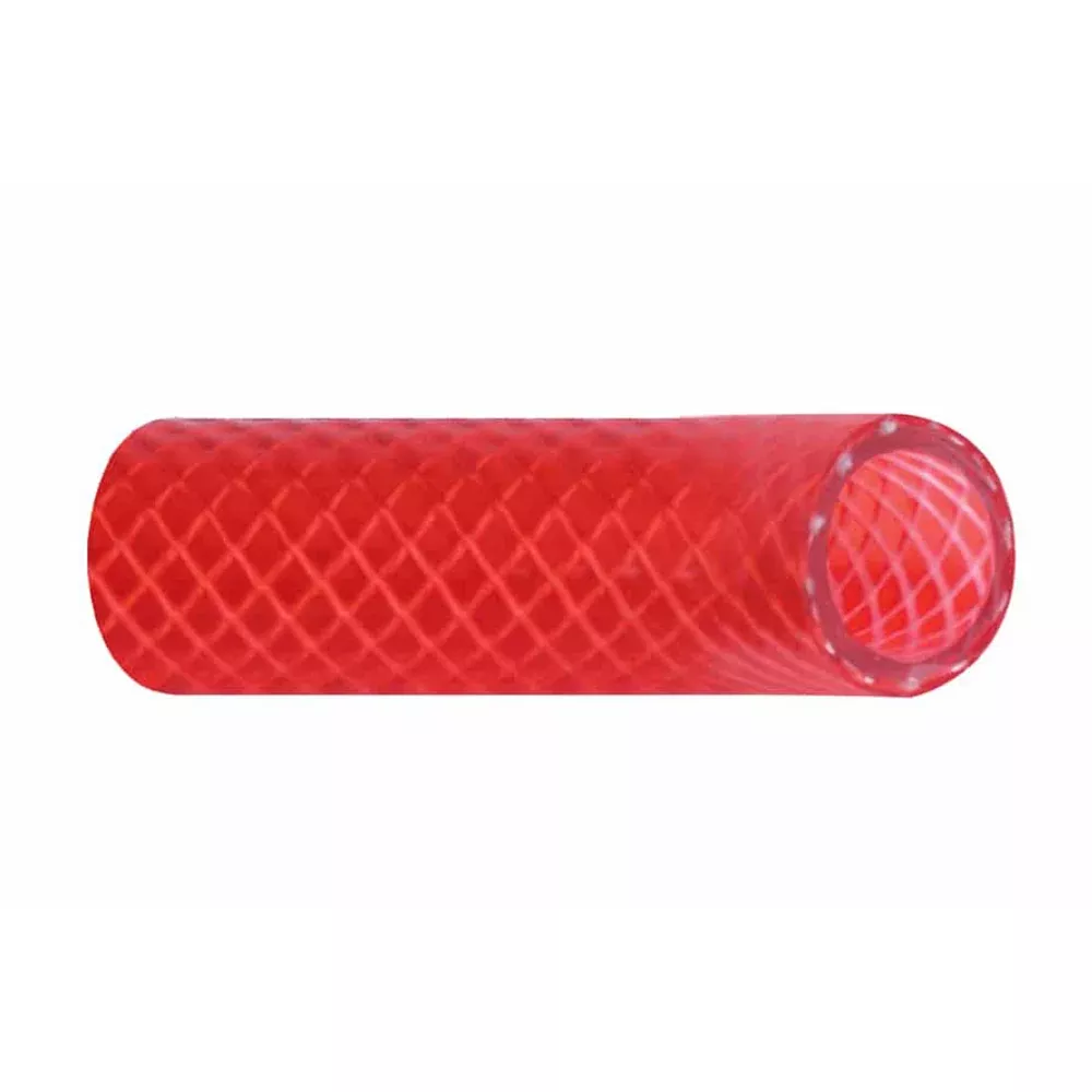 Trident Marine 3/4″ x 50′ Boxed Reinforced PVC (FDA) Hot Water Feed Line Hose – Drinking Water Safe – Translucent Red