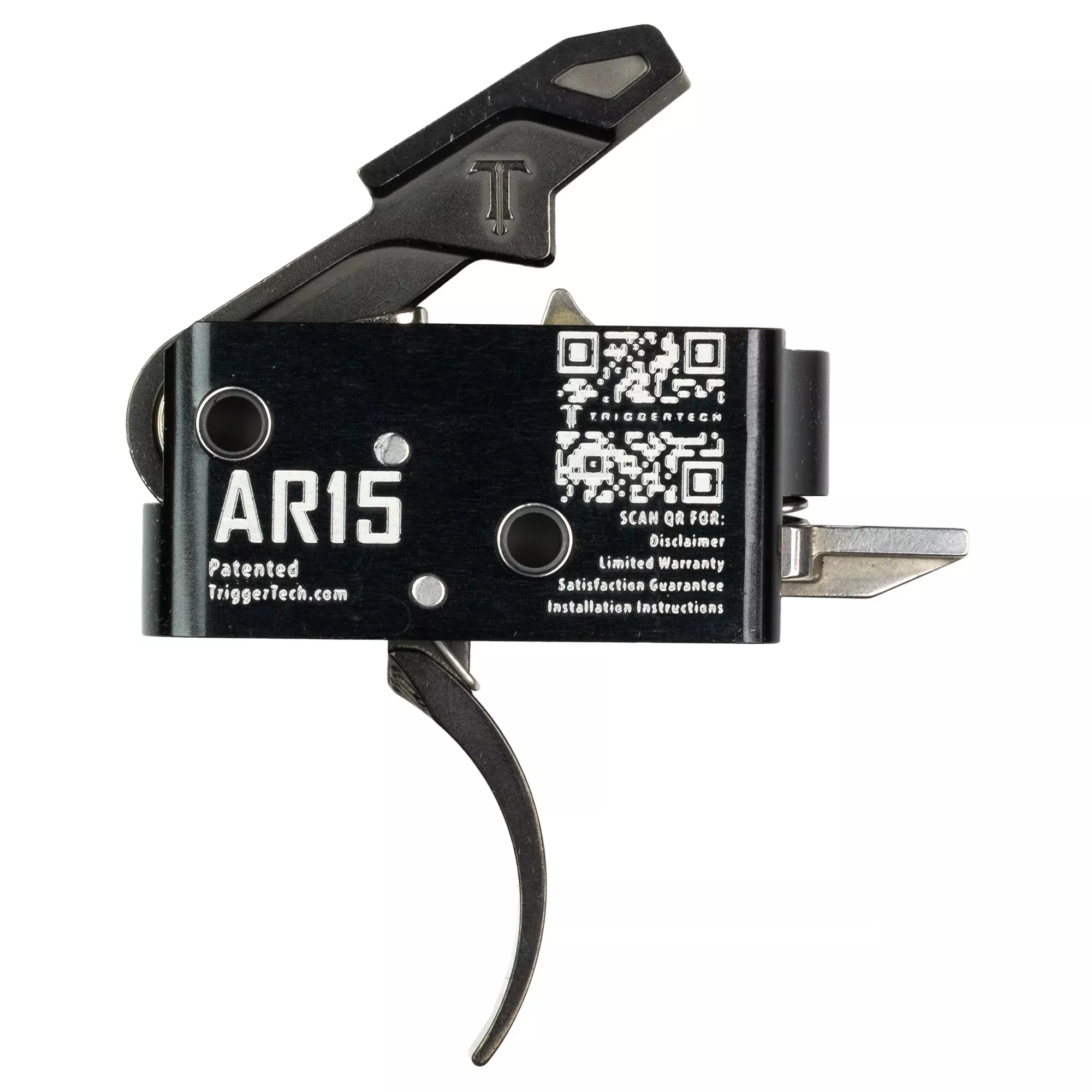 Triggertech Ar-15 Single Stage - Black Competitive Pro Curved