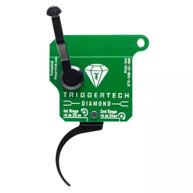 TriggerTech R70TGB02TNP Diamond Two-Stage Pro Curved Trigger with 0.50-2.80 lbs Draw Weight & Green w/Black Parts Finish for Remington 700 Right