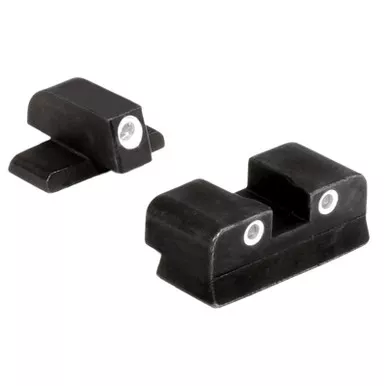 Trijicon 600465 Bright & Tough Night Sights Green/Tritium White Outline Front Sight-Green/Tritium White Outline Rear Sight Sig Sauer .40 S&W/.45 ACP #6 Front/#8 Rear