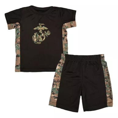 TROOPER Toddler Marine Atheltic Black/Woodland 2PC Set (5610)