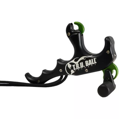 TRU Ball TTR4-BK T-Rex Release Bone Collector 4 Finger, Black