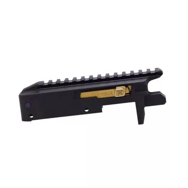True Precision Inc TP1022CMPRCBLG TP/22 Receiver Set Aluminum Black Anodized Receiver/ Gold Bolt