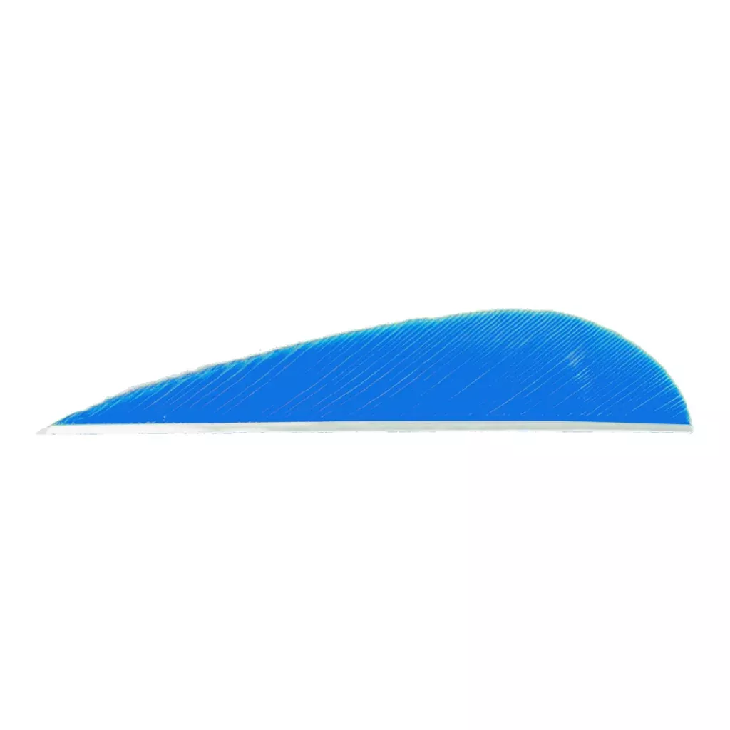 Trueflight Parabolic Feathers Blue 3 In. Rw 100 Pk.