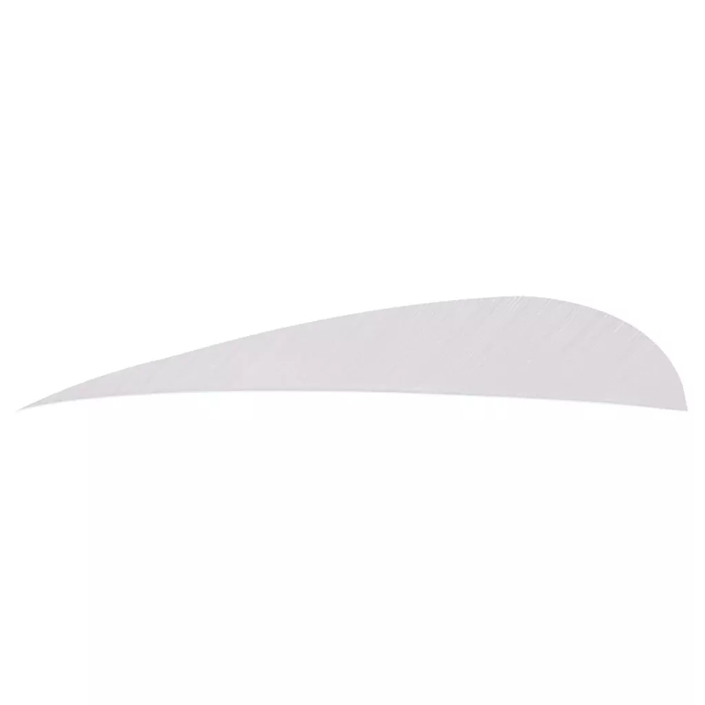 Trueflight Parabolic Feathers White 5 In. Rw 100 Pk.