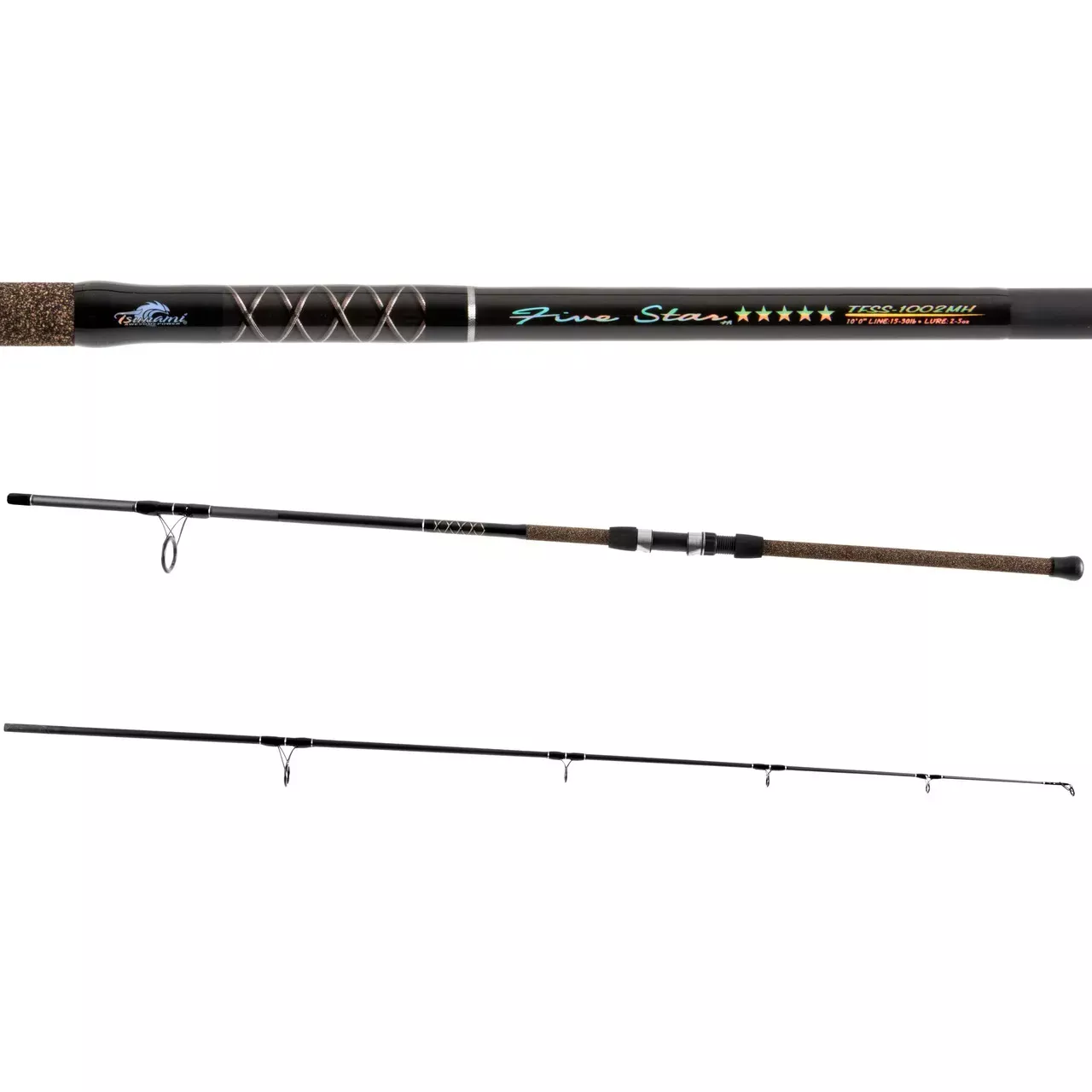 Tsunami Five Star Spinning Rod – 10′ Medium Heavy