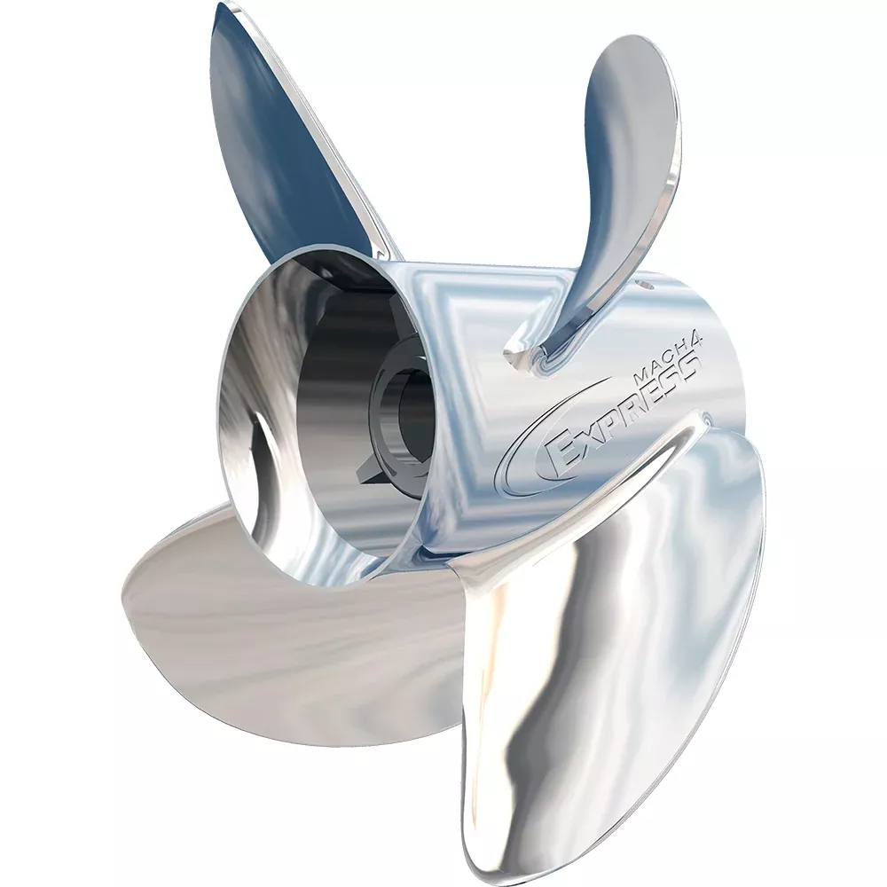 Turning Point Express Mach4™ – Left Hand – Stainless Steel Propeller – EX-1515-4L – 4-Blade – 15″ x 15 Pitch