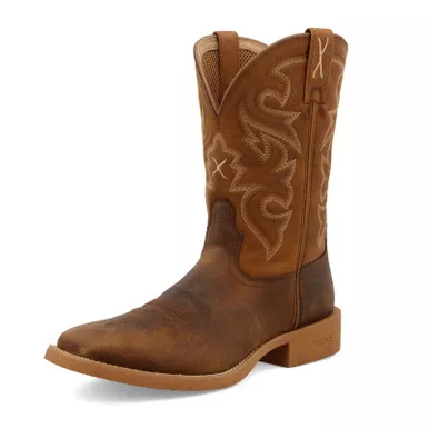 TWISTED X Men's 11in Tech X Saddle/Rustic Orange Western Boots (MXTR005)