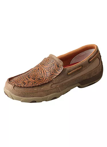 TWISTED X Slip-On Driving Bomber Moccasins (WDMS018)