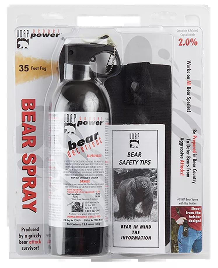Udap Magnum Bear Spray, Udap 18hpSup Mag Bear 380g Hip Hlst
