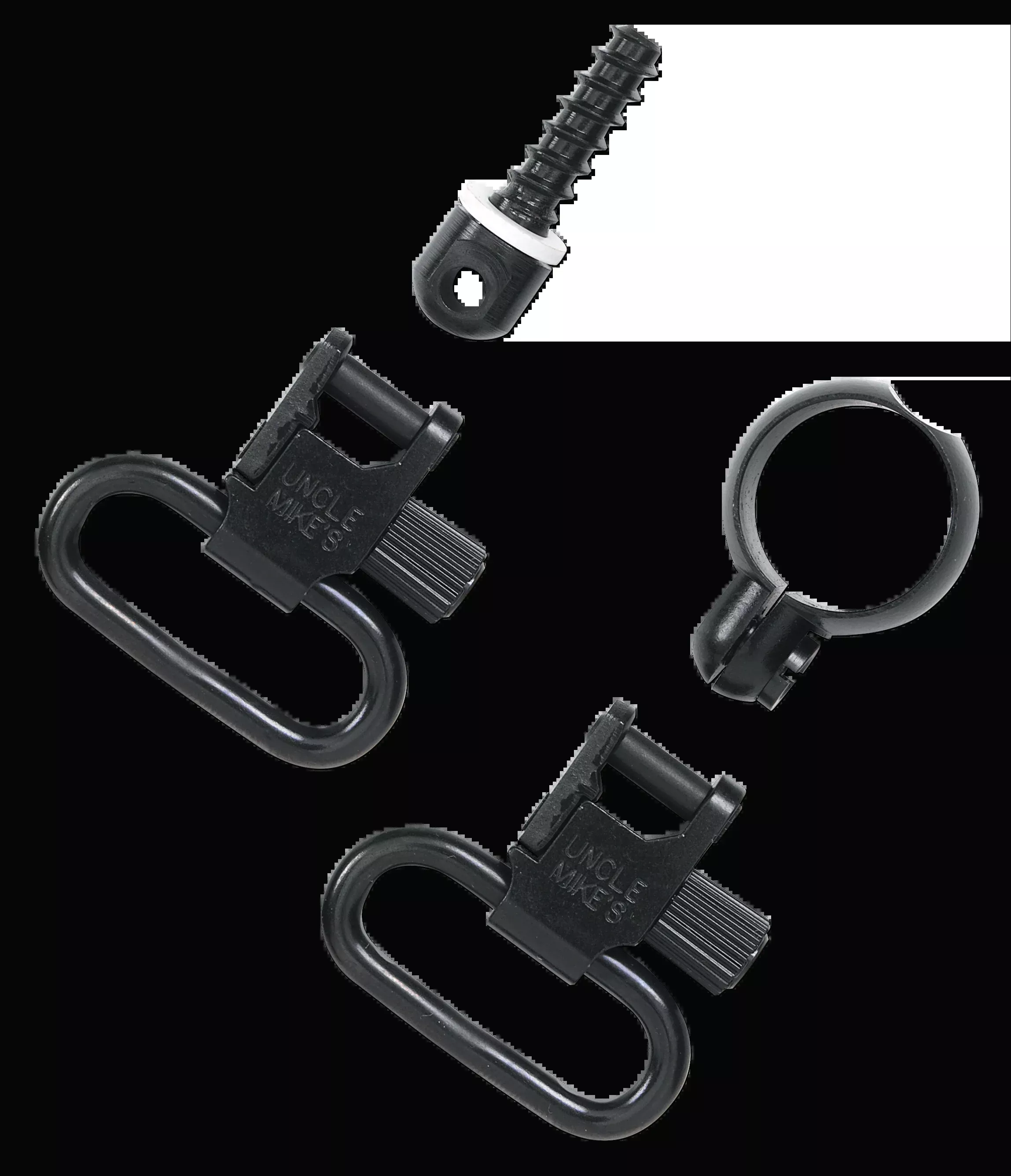 Uncle Mike's Qd Swivels 115 Rf 1 In. .22 Full Band Blued