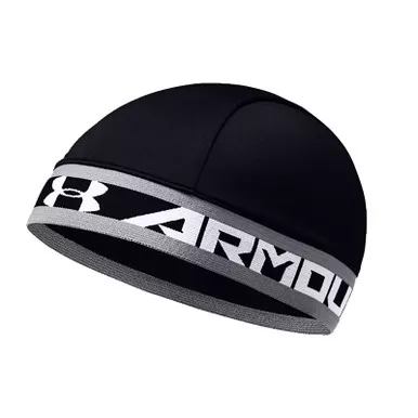 UNDER ARMOUR Black/White Moisture Wicking Skull Wrap Cap (1254900-001-OSFA)