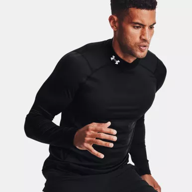UNDER ARMOUR Men's ColdGear Fitted Mock Neck Top (1366066-001)