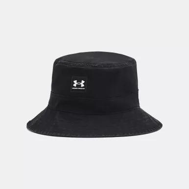 UNDER ARMOUR Men's Essential Sportstyle Black/White Bucket Hat (1376704-001)