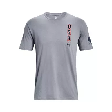 UNDER ARMOUR Men's Freedom Eagle Steel Medium Heather T-Shirt (1379220-035)