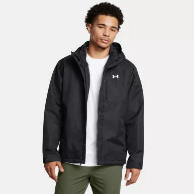 UNDER ARMOUR Men's Porter 3-in-1 Black/White Jacket (1371585-002)