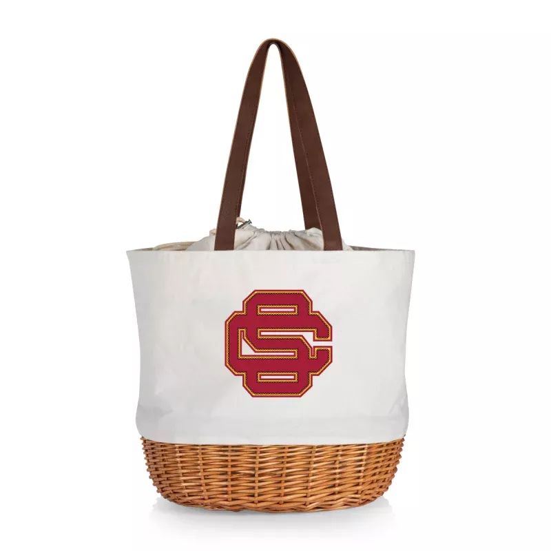 USC Trojans Alternate – Coronado Canvas and Willow Basket Tote