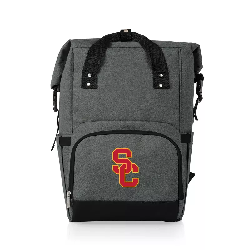 USC Trojans – On The Go Roll-Top Backpack Cooler