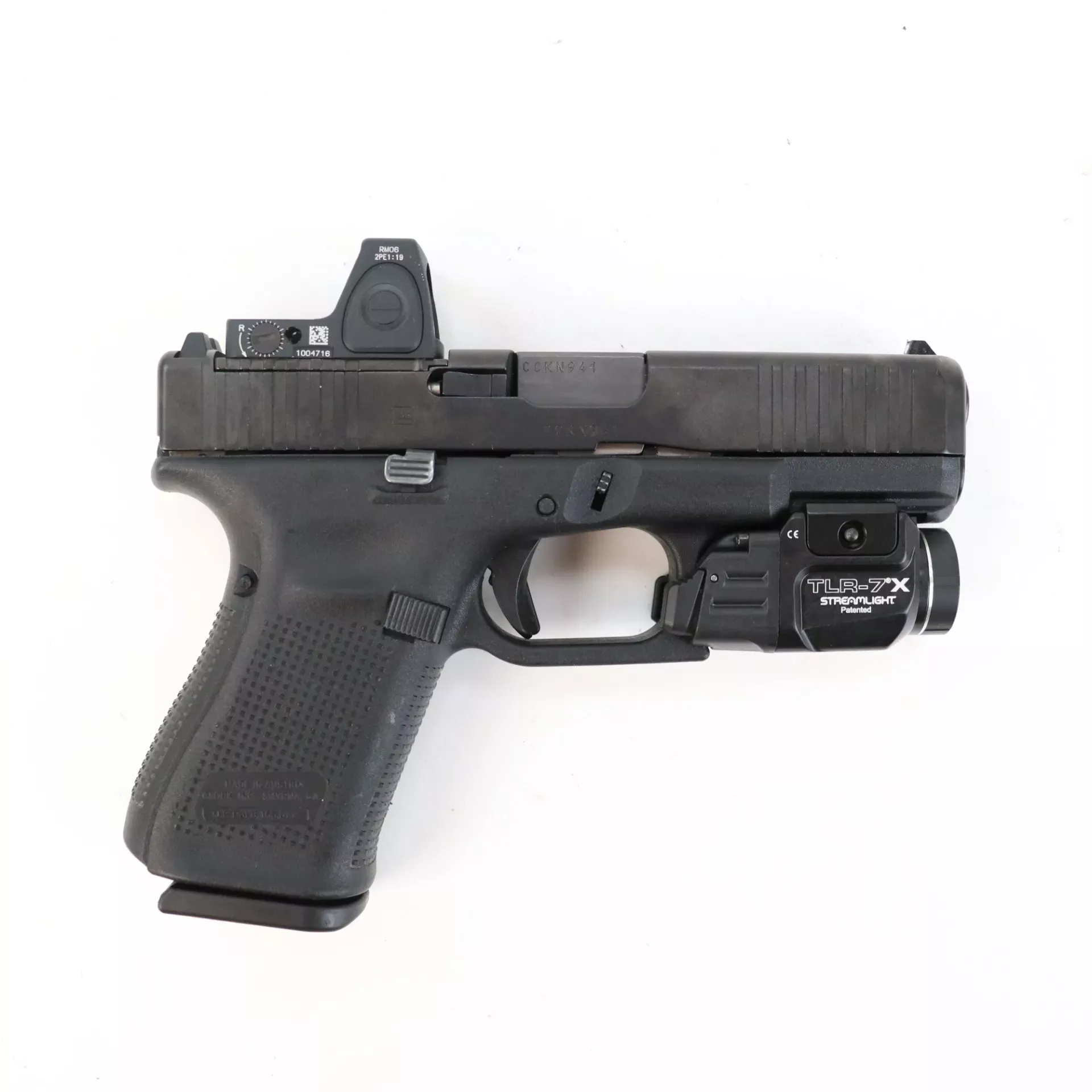 USED – Glock 19 Gen 5 MOS 9mm Semi Auto Pistol GTO380005