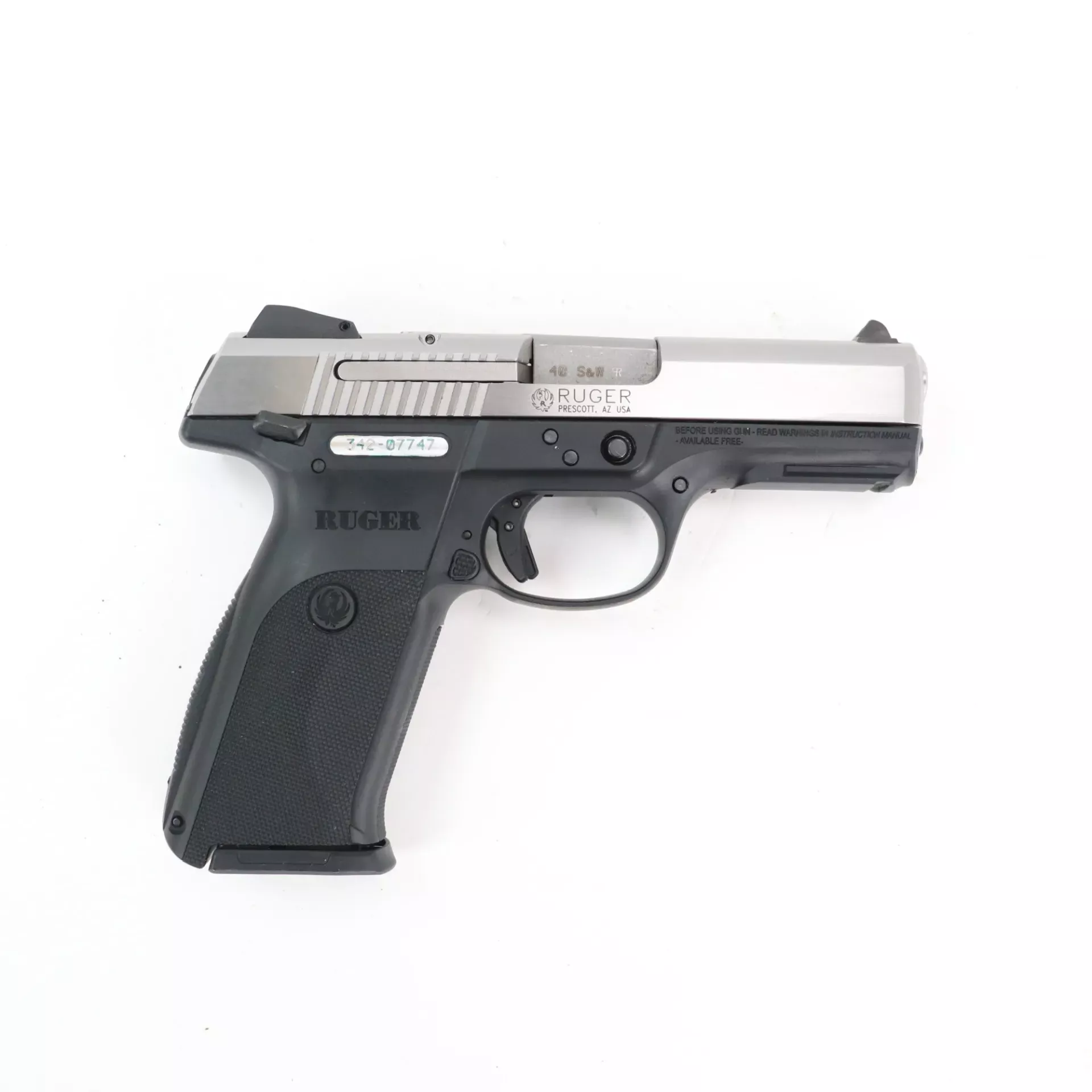 USED - Ruger SR40 40S&W Semi Auto Pistol GTO506521