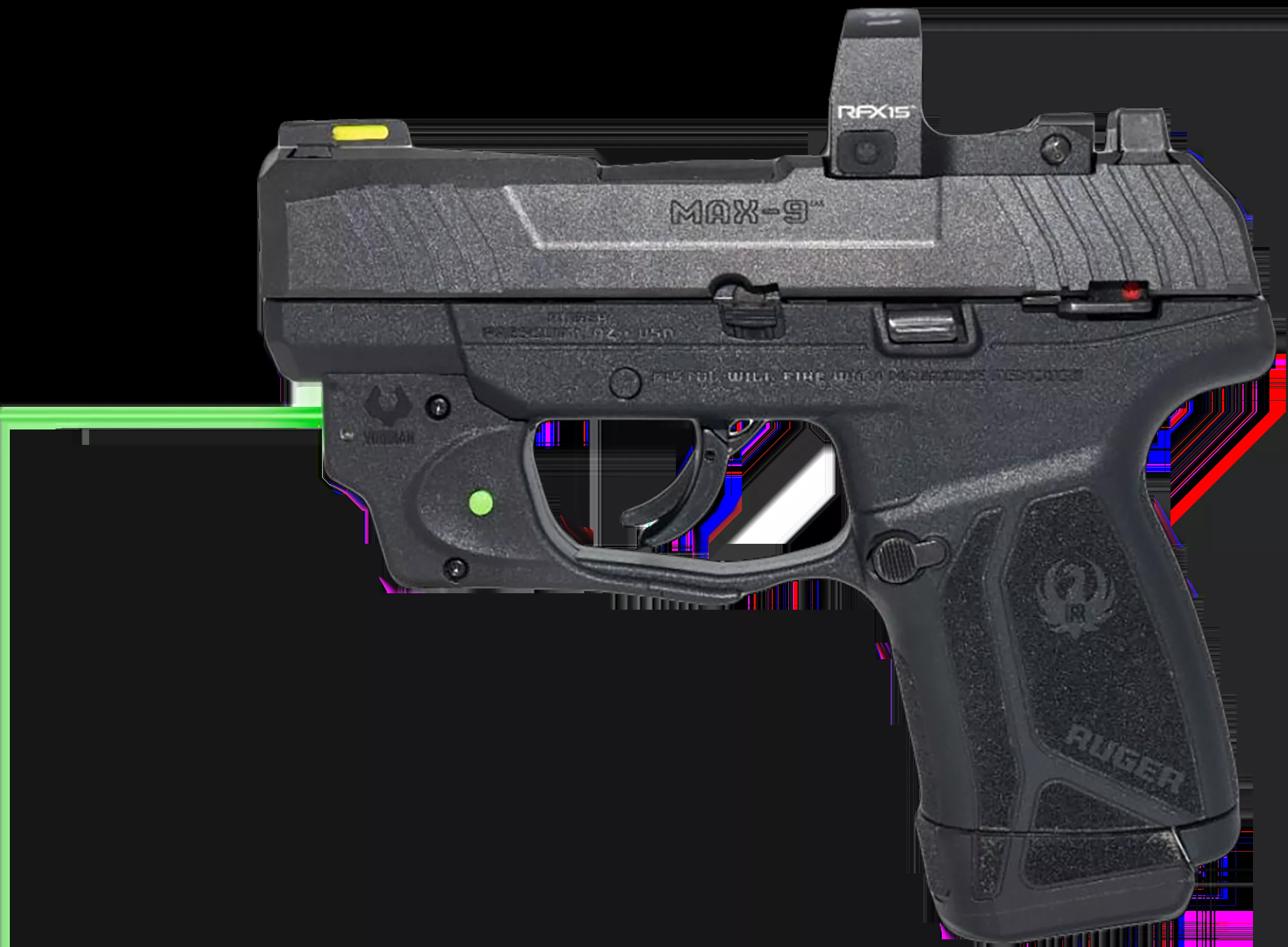 Viridian Green Laser Sight for Ruger MAX-9 E-Series Black 912-0045