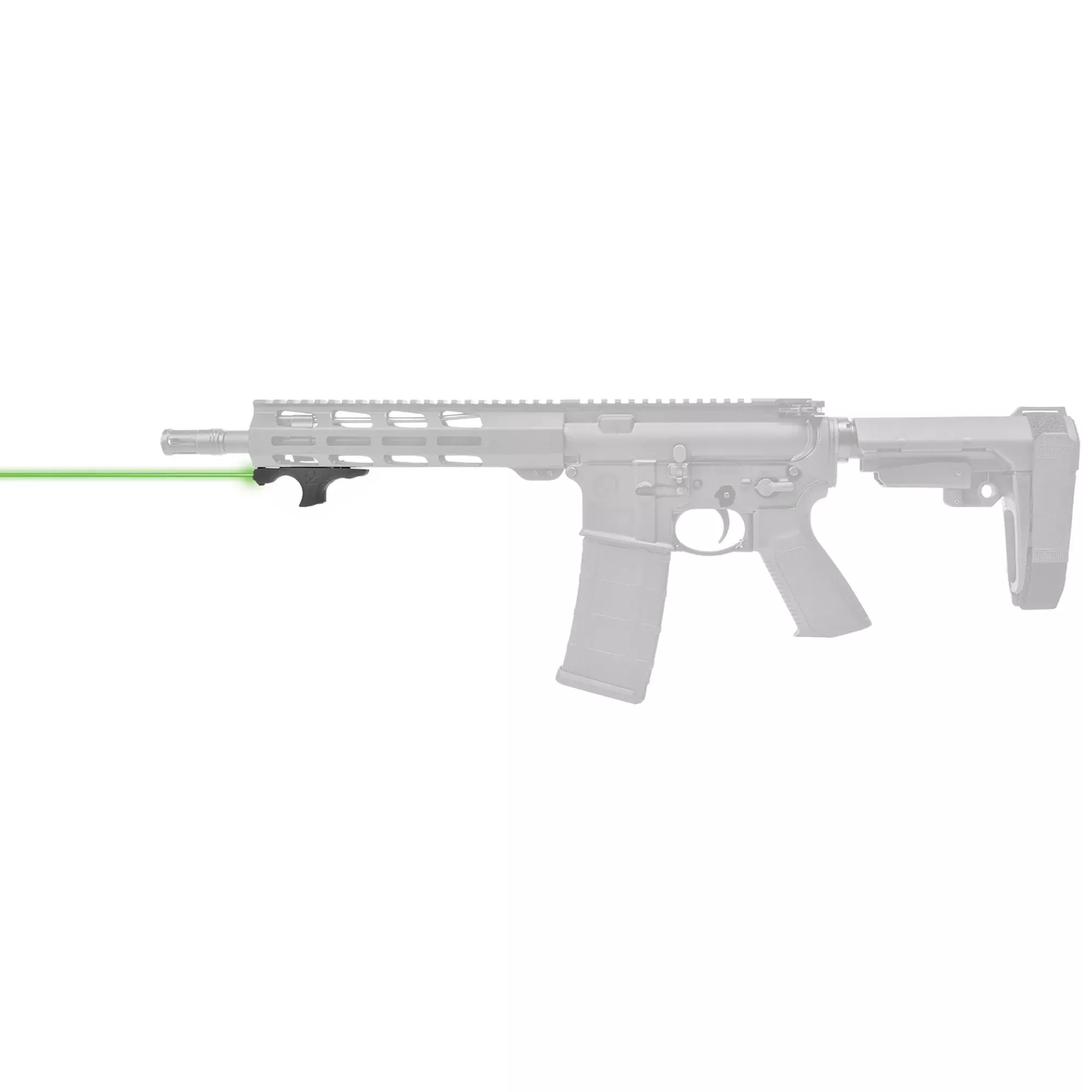 Viridian Laser Handguard Hs1 - Green W/hand Stop M-lok Black
