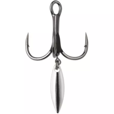 VMC Bladed Hybrid Treble Short Hooks
