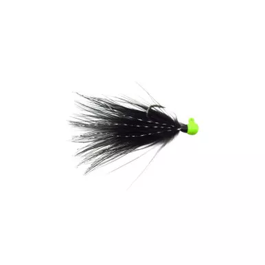 Voodoo Custom Tackle Marabou Jig Green Chartreuse Black 1/32oz