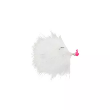 Voodoo Custom Tackle Marabou Jig Hot Pink White 1/16oz