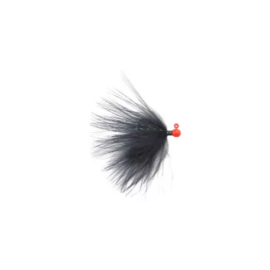 Voodoo Custom Tackle Marabou Jig Orange Black 1/64oz