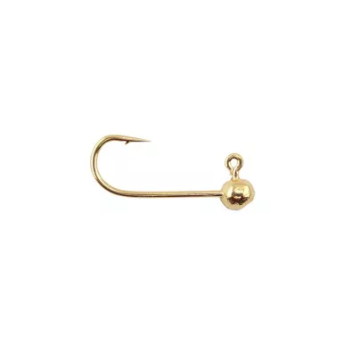 Voodoo Custom Tackle Round Jighead 5Pk Gold Plated 1/32oz