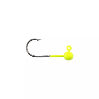 Voodoo Custom Tackle Round Jighead 5Pk Green Chartreuse 1/16oz