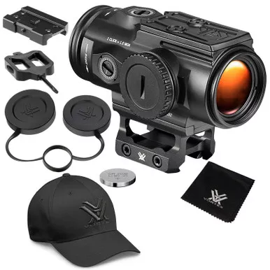 VORTEX Spitfire HD Gen II 3x Prism Scope w/ AR-BDC4 Reticle and Men's Flexfit Cap