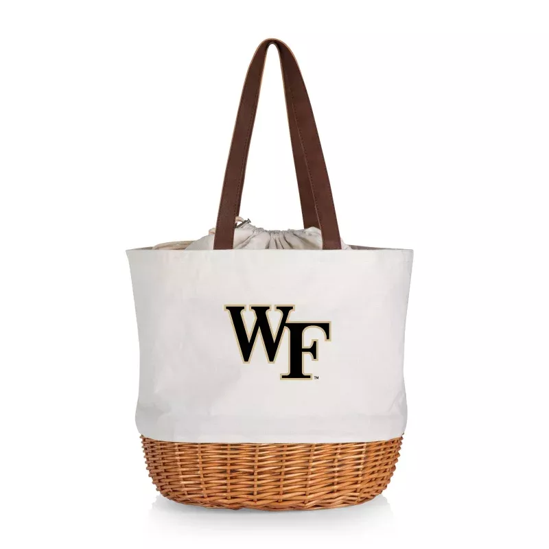 Wake Forest Demon Deacons – Coronado Canvas and Willow Basket Tote